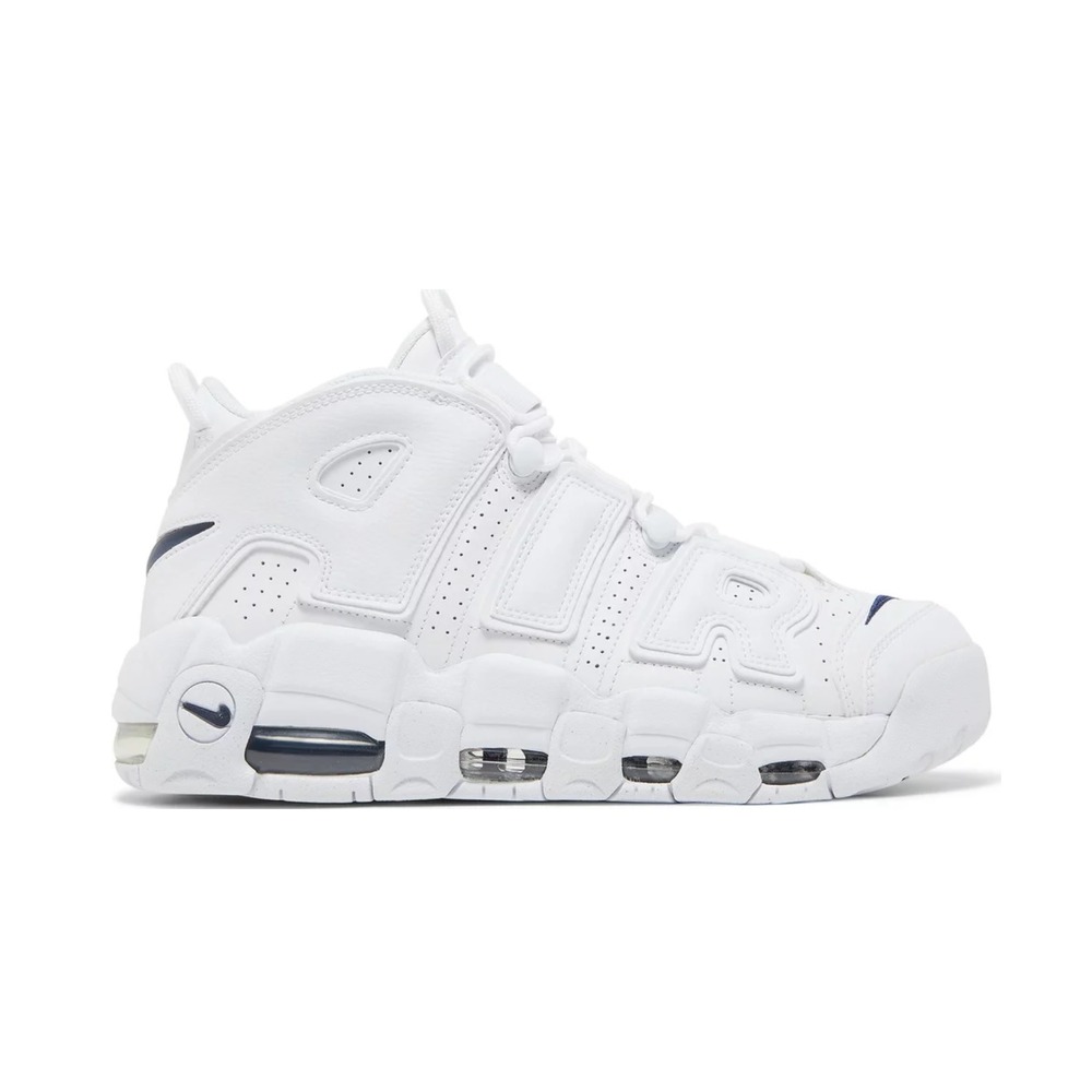 Nike Air More Uptempo 96 White White Midnight Navy Spor Ayakkabı