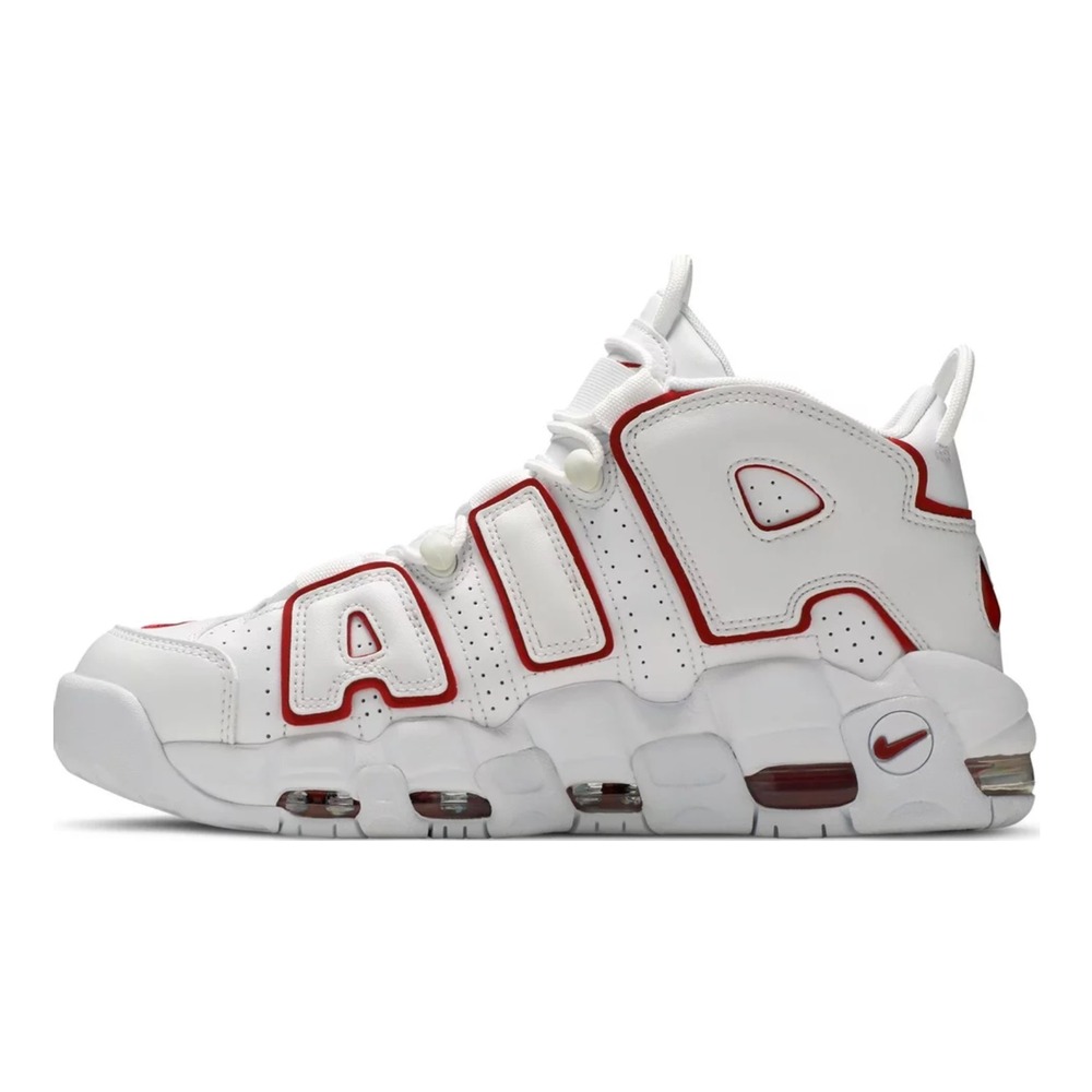 Nike Air More Uptempo White Varsity Red Outline, görsel 2