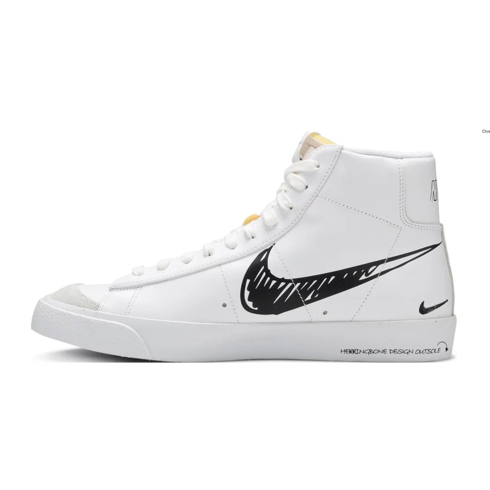 Nike Blazer Mid 77 Sketch White Black, görsel 2
