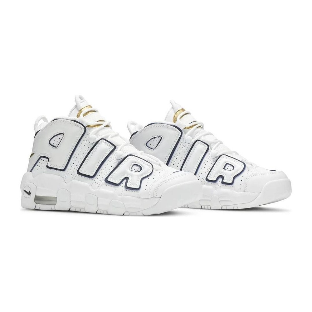 Nike Air More Uptempo White Midnight Navy, görsel 5