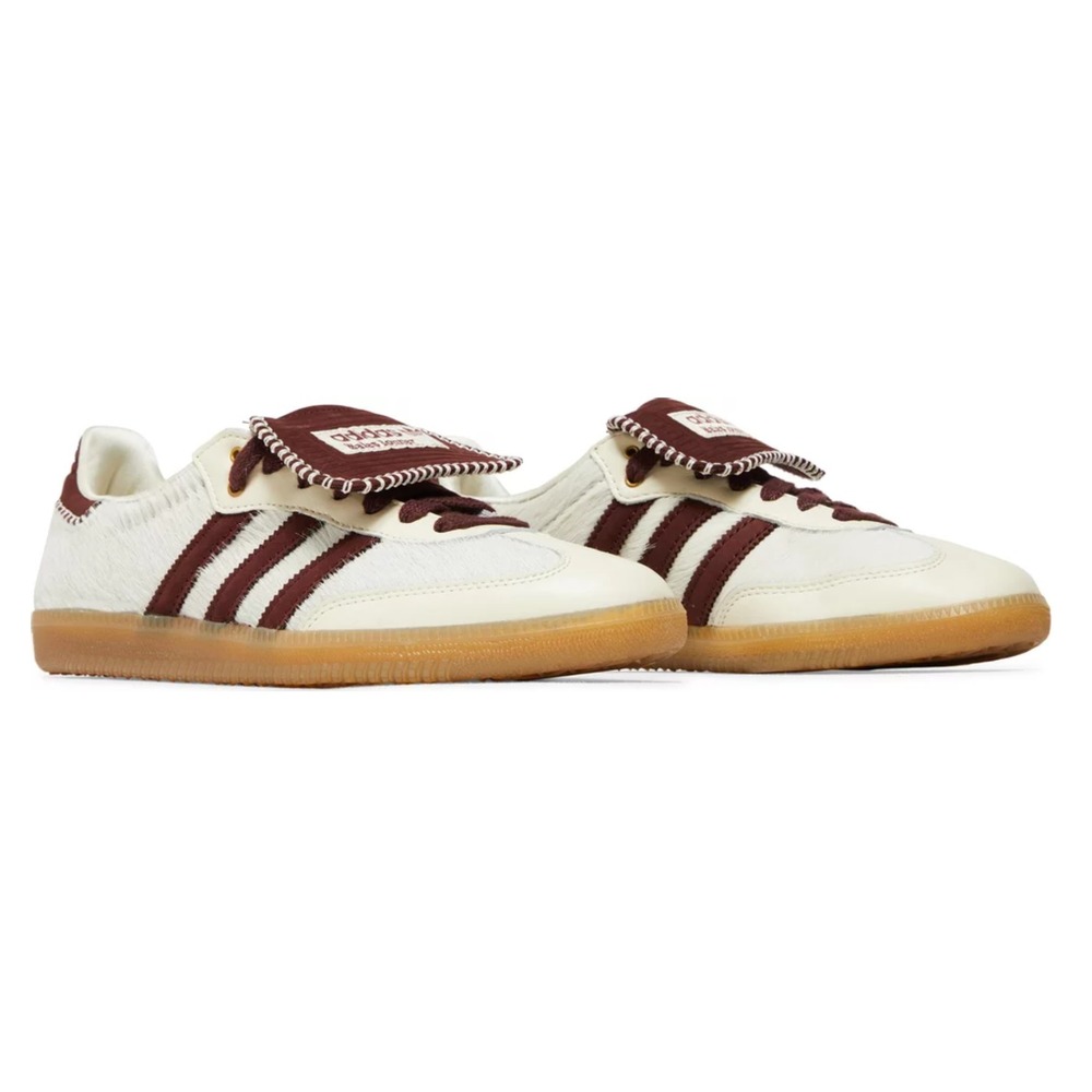靴  Wales Bonner Samba Pony adidas Samba Pony Tonal Wales Bonner Cream White - Ercan Sneakers