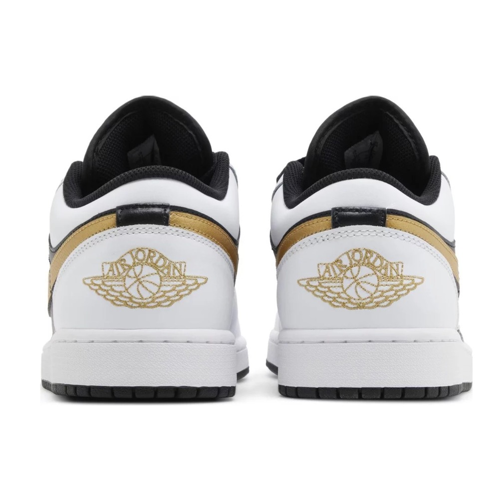 【新品】NIKE JORDAN 1 LOW TD クリート ゴールド 28cm Jordan 1 Low White Black Metallic Gold Swoosh Spor Ayakkabı