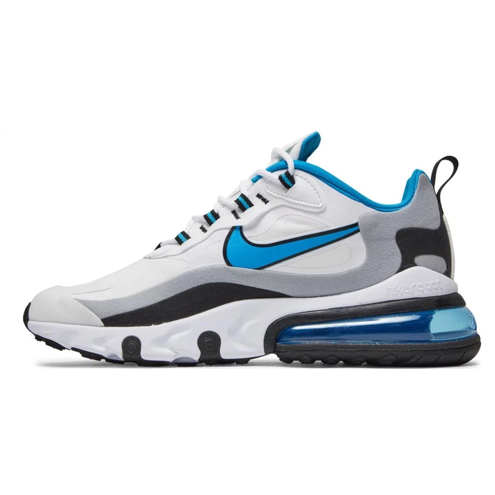 Nike Air Max 270 React White Sky Blue Spor Ayakkabı 2 Nike Air Max 270 React White Sky Blue Spor Ayakkabı - Görsel 2