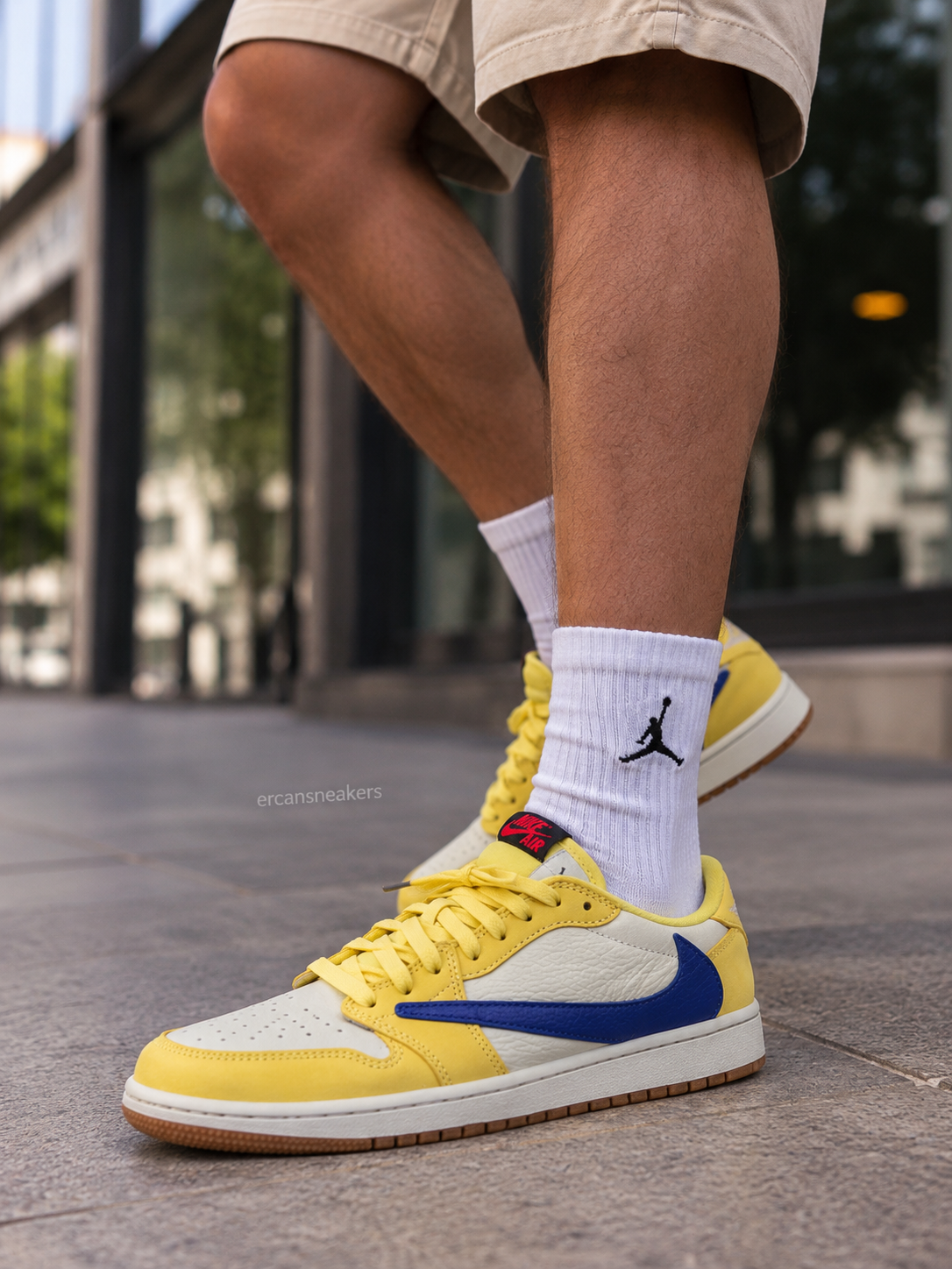 Jordan 1 Retro Low OG SP Travis Scott Canary Spor Ayakkabı - Ercan