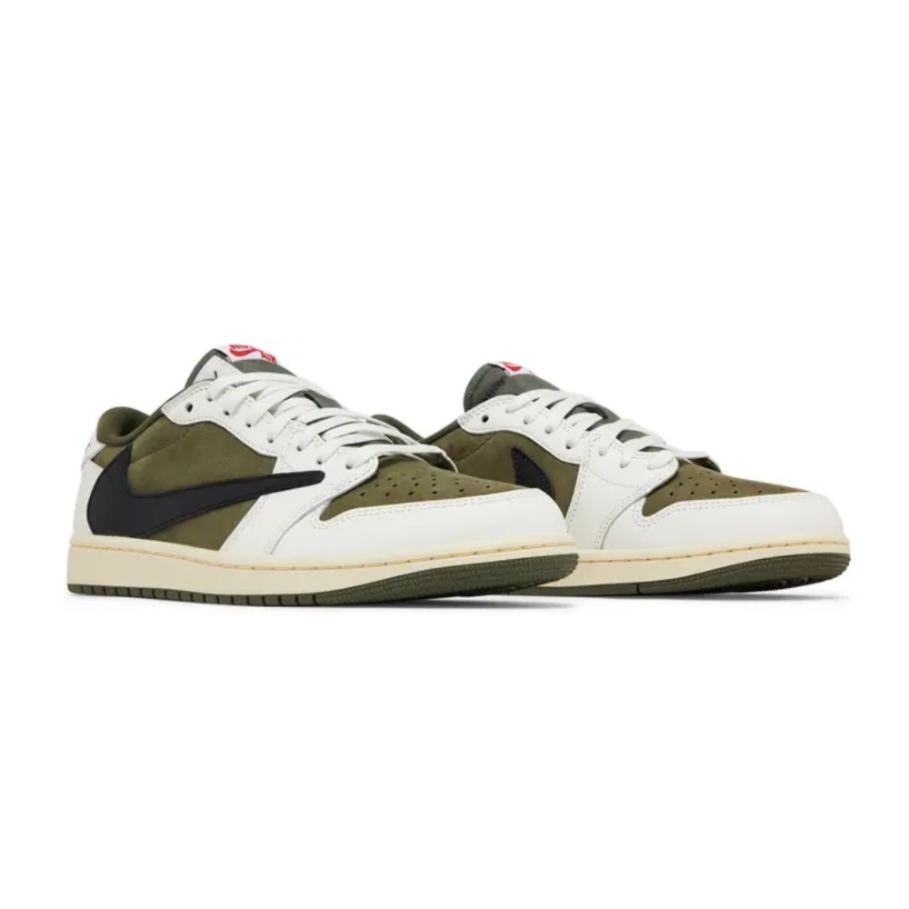 Jordan 1 Retro Low OG SP Travis Scott Medium Olive Spor Ayakkabı