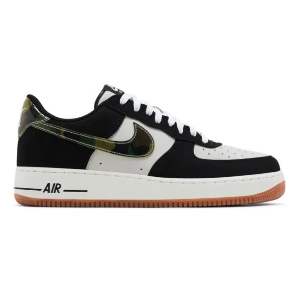 Nike Air Force 1 Low '07 LV8 Black Patent Camo Swoosh