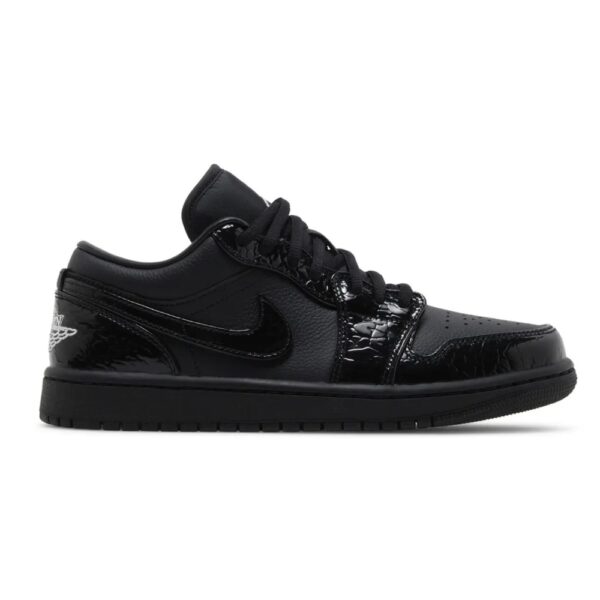 Jordan 1 Low SE Patent Elephant Black