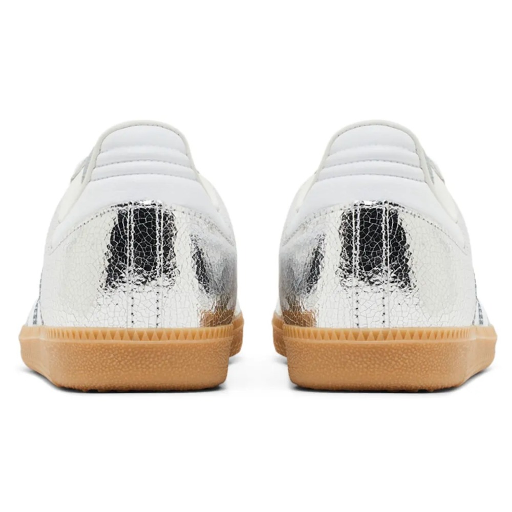 adidas Samba OG Silver Metallic Cracked Leather Kadın, görsel 3