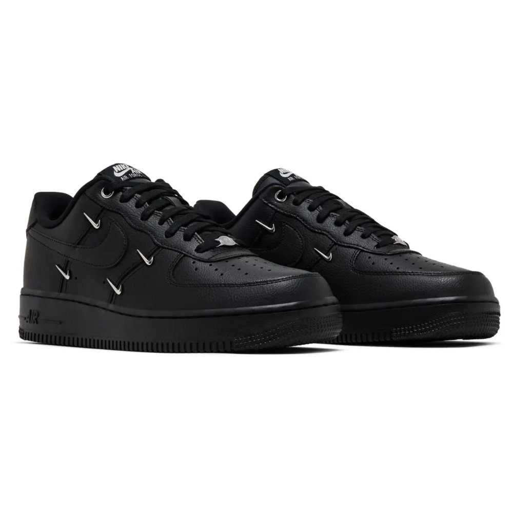 Nike Air Force 1 Low '07 LX Black Silver Mini Swoosh, görsel 5