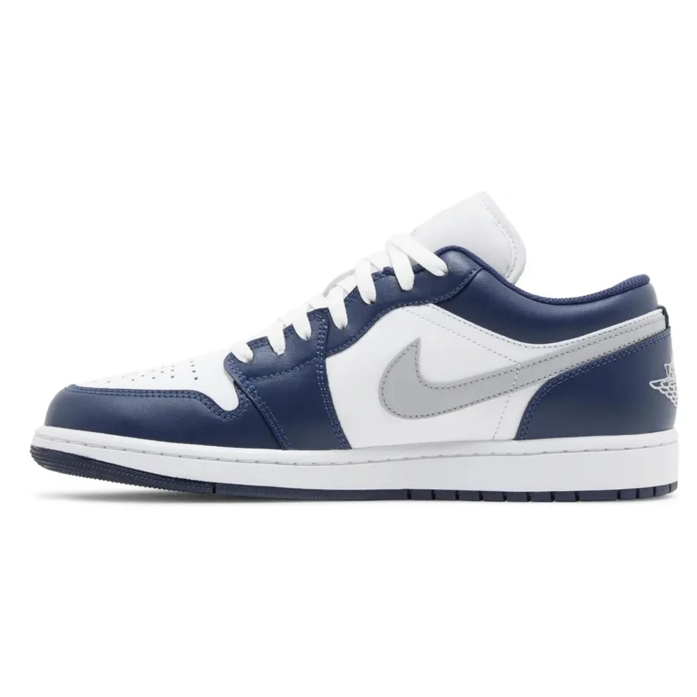 Jordan 1 Low Wolf Grey Midnight Navy, görsel 2