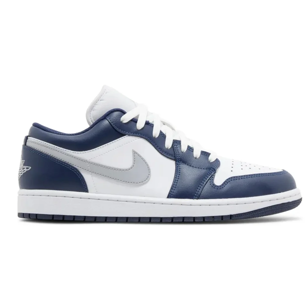 Jordan 1 Low Wolf Grey Midnight Navy, görsel 1