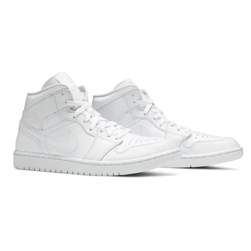 Jordan 1 Mid Triple White, görsel 5