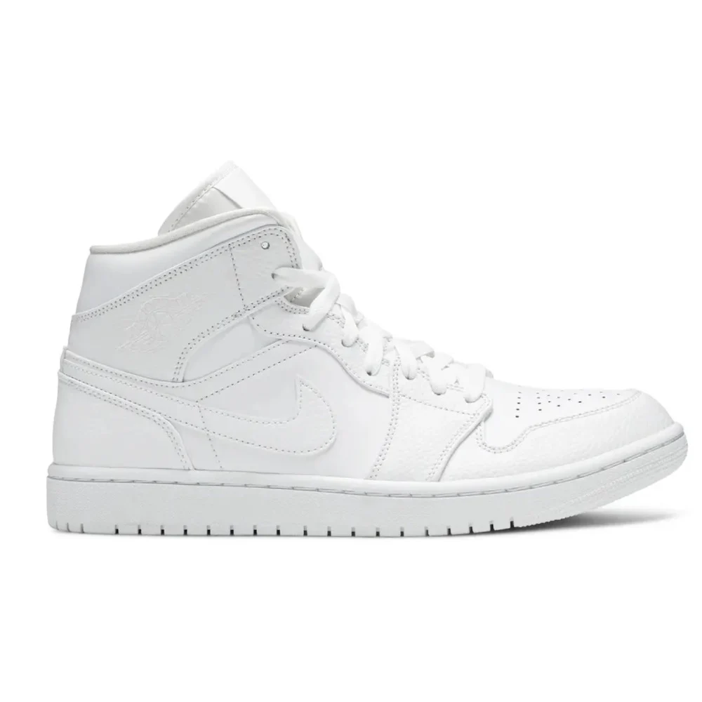 Jordan 1 Mid Triple White, görsel 1
